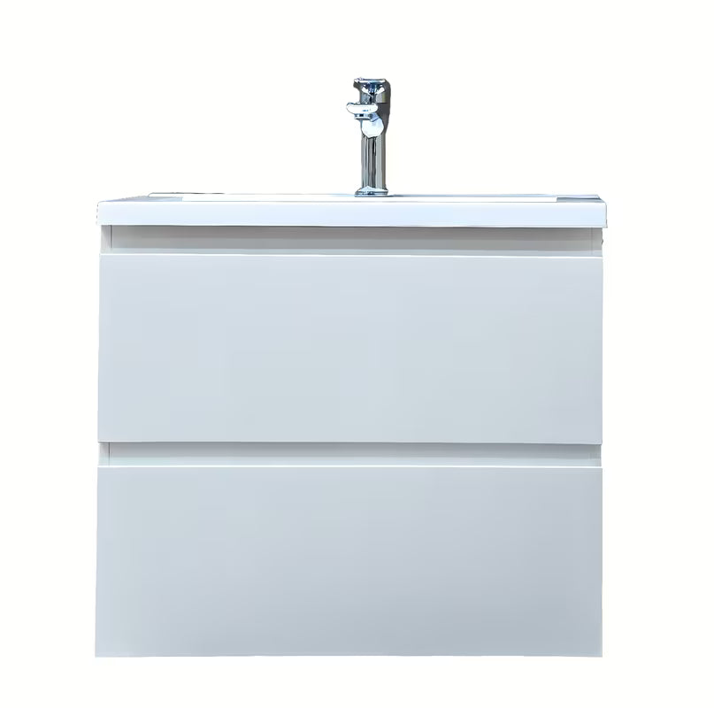 Viseča kopalniška omarica z umivalnikom SAT B-Way u bijeloj boji sa sjajnom površinom