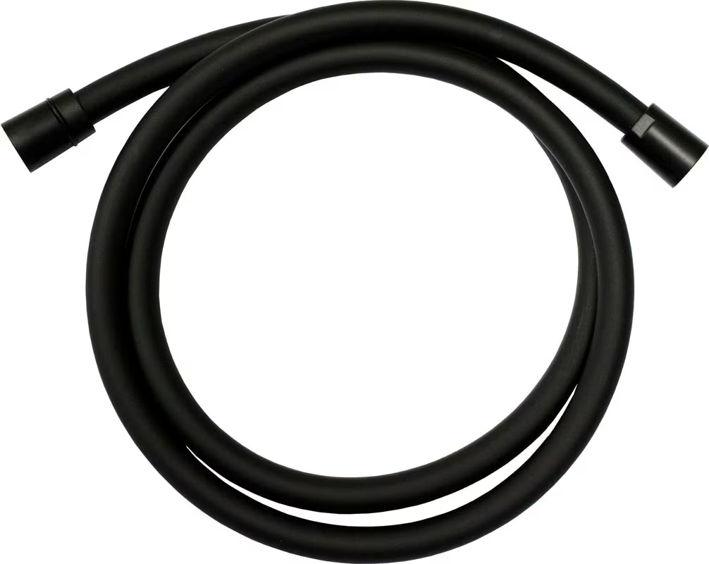 Mat crni cev za tuš SAT B-Way duljine 1,5 m sa zakretnim završetkom protiv uvrtanja.