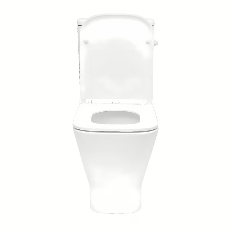 Bijeli WC monoblok SAT B-Way s vrtložnim ispiranjem, vodokotlićem i sjedalom sa mehko Zapiranje Soft Close