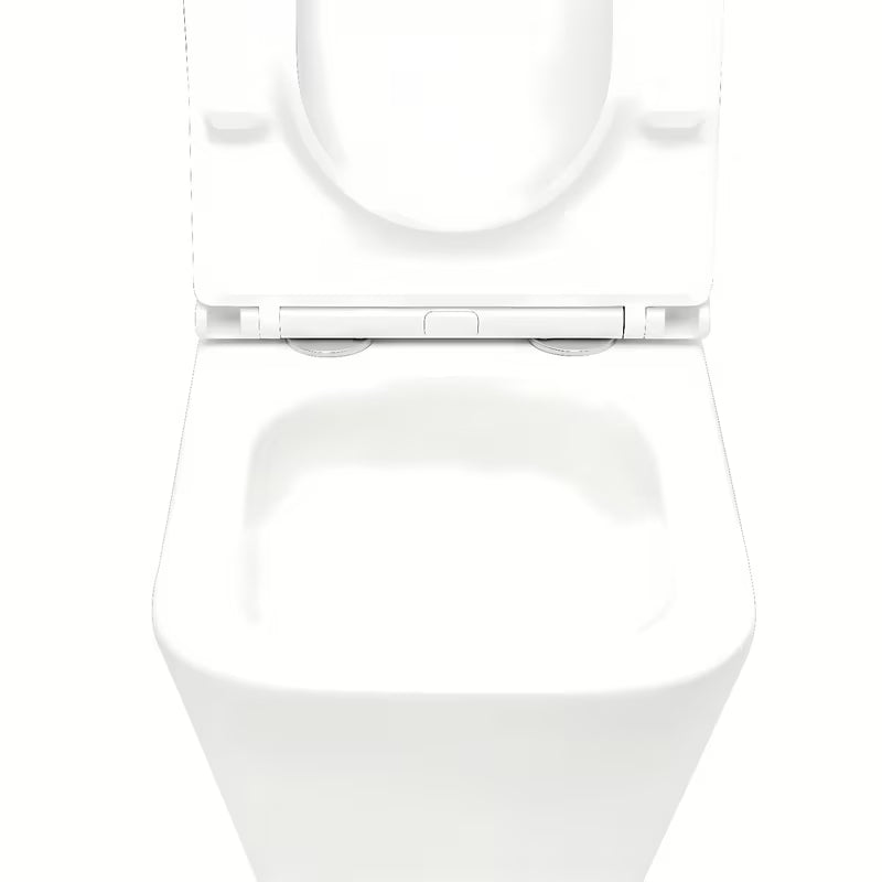 Bijeli WC monoblok SAT B-Way s vrtložnim ispiranjem, vodokotlićem i sjedalom sa mehko Zapiranje Soft Close