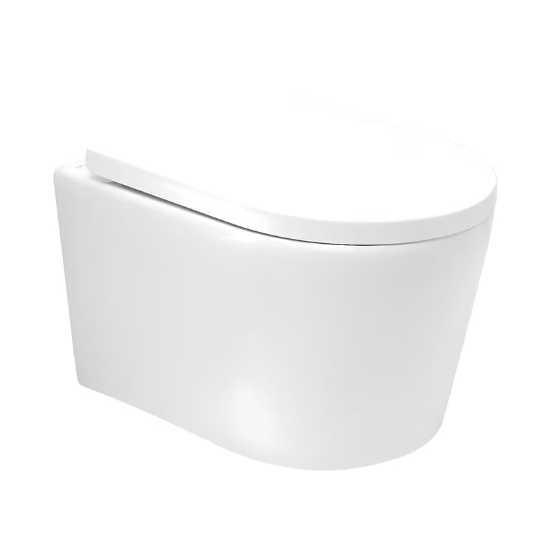 Viseča WC Školjka SAT Brevis v beli barvi s wc desko mehko Zapiranje Soft Close in skritim pritrjevanjem.