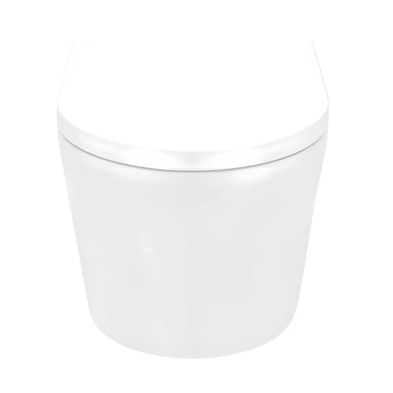 Viseča WC Školjka SAT Brevis v beli barvi s wc desko mehko Zapiranje Soft Close in skritim pritrjevanjem.