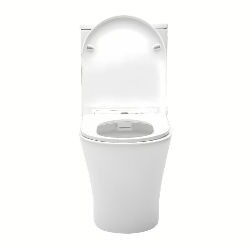 Beli samostoječi WC monoblok SAT Brevis z kotličkom, desko mehko Zapiranje Soft Close in dvojnim splakovanjem