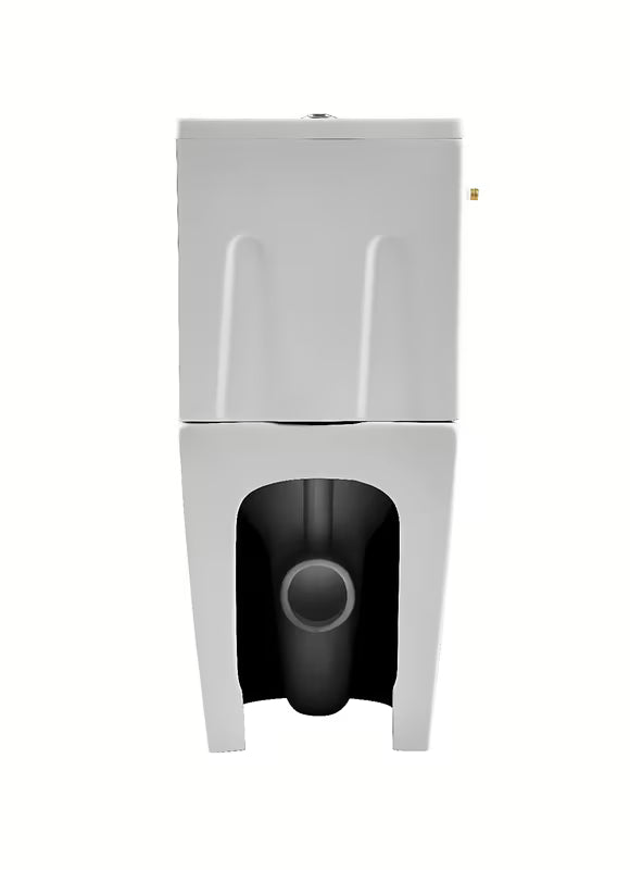Beli samostoječi WC monoblok SAT Brevis z kotličkom, desko mehko Zapiranje Soft Close in vario odtokom
