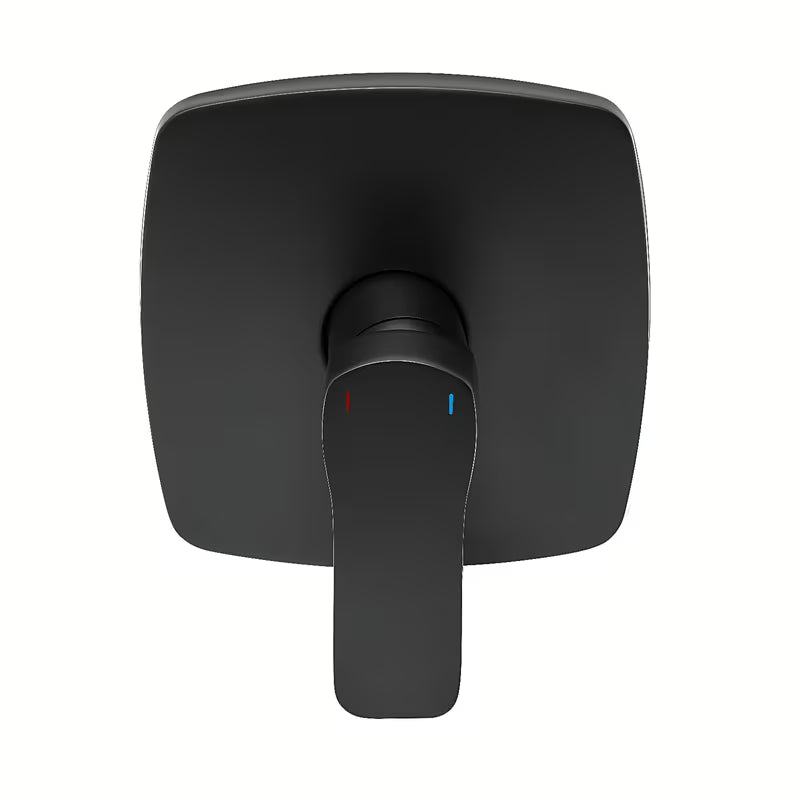 Podometna enoročna armatura za tuš SAT Cube Way u mat crnoj izvedbi pro modernu kupaonicu.