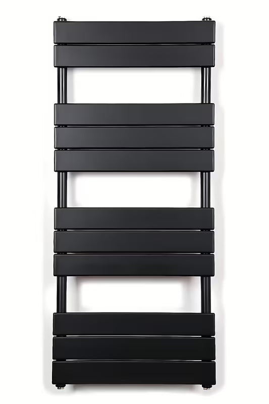 Kombiniran radiator SAT D 50x113,4 cm v črni mat barvi s stranskim priklopom