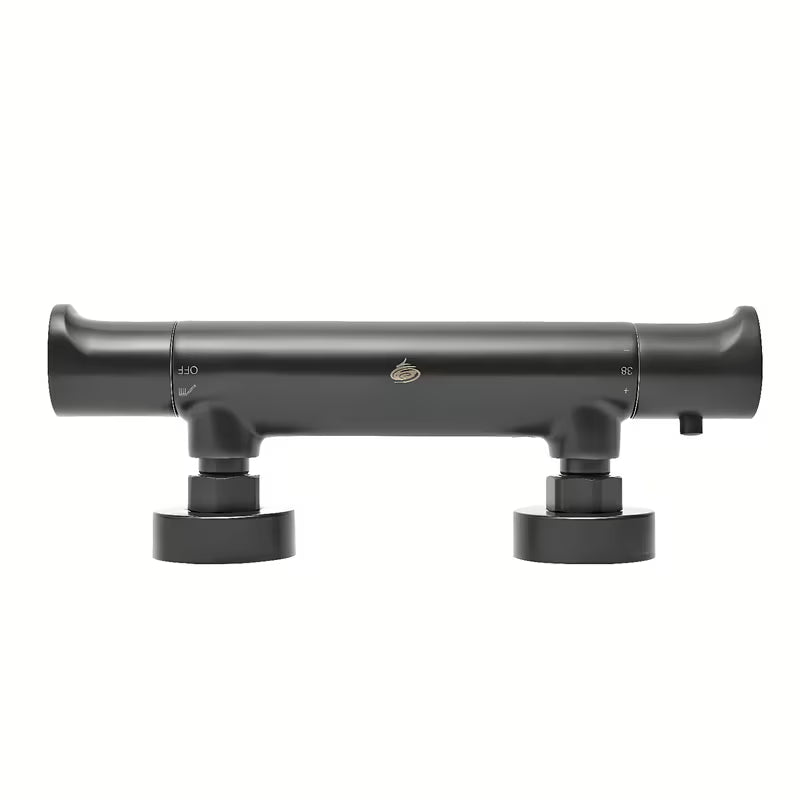 Termostatska armatura za tuš SAT Dark u mat crnoj pro za zidnu montažu