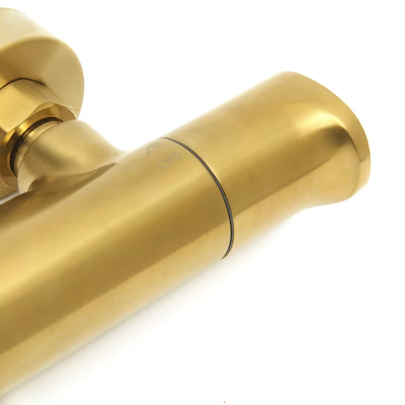 Termostatska armatura za tuš SAT Dark u mat brušenom zlatu pro za zidnu ugradnju