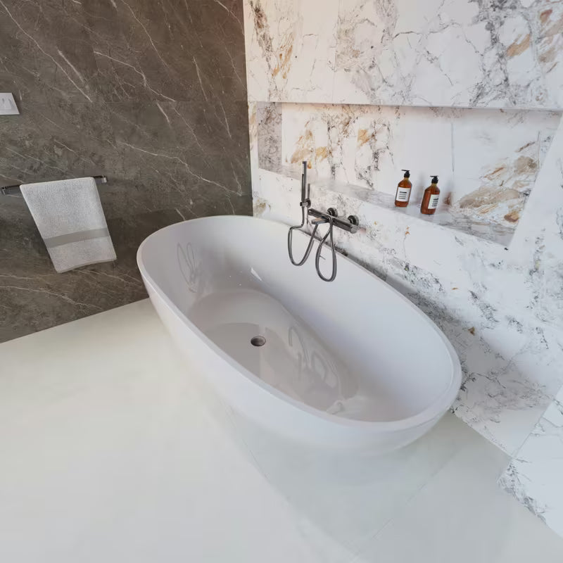 Termostatska stenska armatura za kad SAT Dark u mat izvedbi PVD gun metal brez tuš seta.