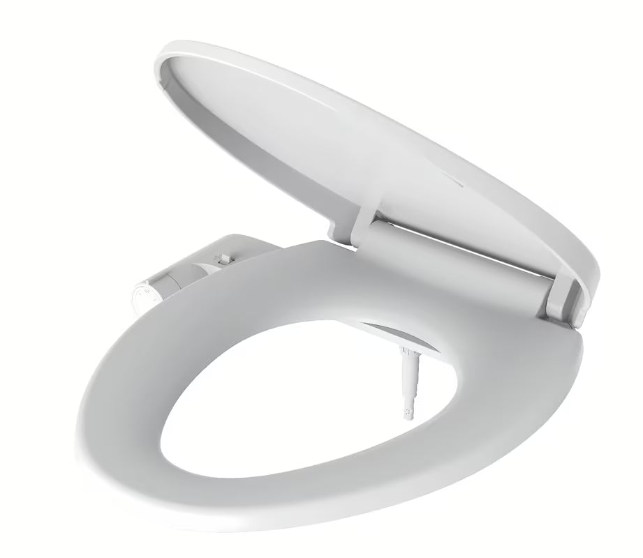 Bela bide deska SAT Easybidet pro za namestitev pod WC deska brez priklopa na elektriko.