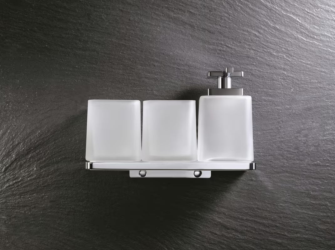 Stenska kozarec SAT Evolution S od satiniranog stakla za kupaonicu.