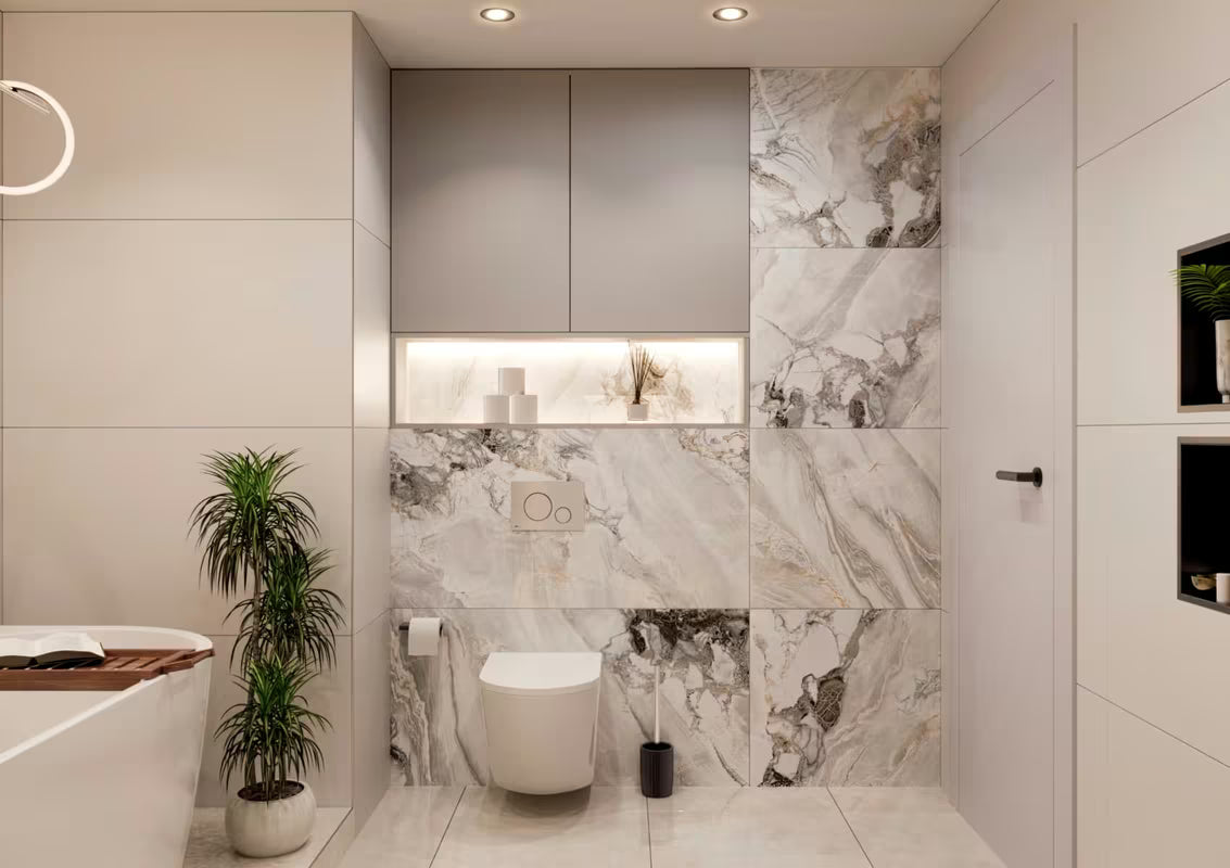 Črna keramična samostoječi WC ščetka SAT Evolution za moderno kopalnico.