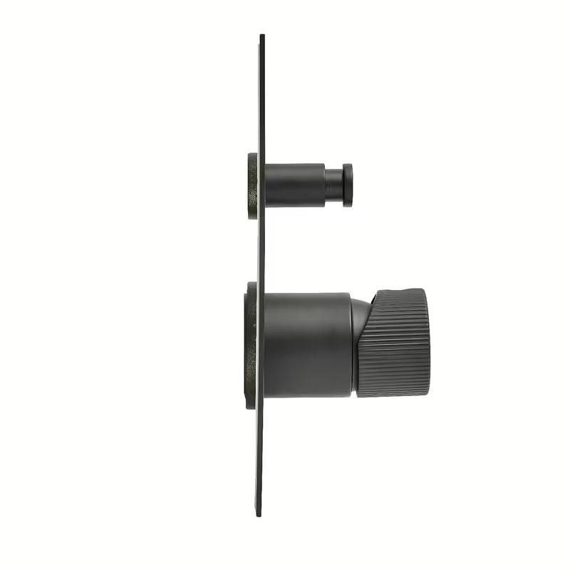 Podometna tuš i armatura za kad SAT Evolution u mat crnoj boji s upravljanjem ručicom