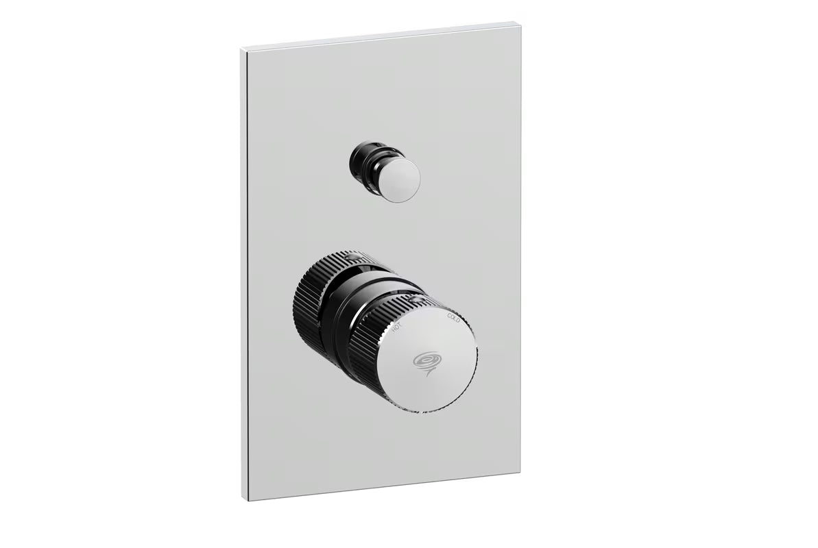 Podometna tuš i armatura za kad SAT Evolution u krom izvedbi s ručicom