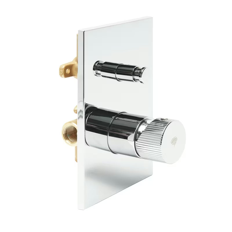 Podometna tuš i armatura za kad SAT Evolution u krom izvedbi s ručicom