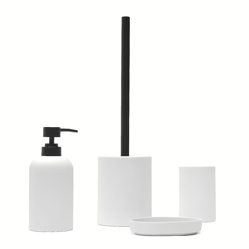 Bijeli dozirnik za milo SAT Feel modernog dizajna za kupaonicu