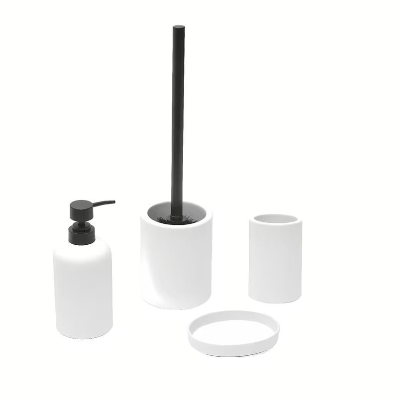 Bijeli dozirnik za milo SAT Feel modernog dizajna za kupaonicu