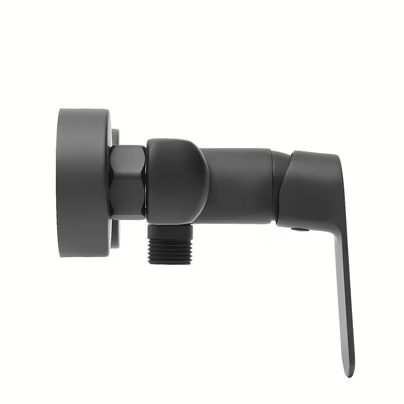 Stenska enoročna armatura za tuš SAT Feel u mat crnoj boji brez tuš seta.