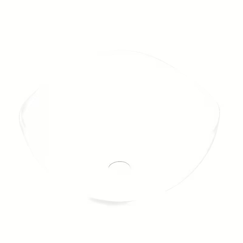 Keramički umivalnik na ploščo SAT Feel 38x38 cm u sjajnoj bijeloj boji s valovitim rubom.