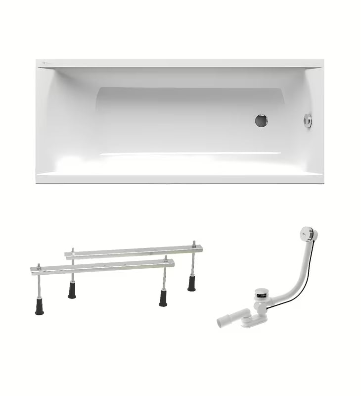 Pravokutna akrilna kada SAT Fusion 170x70 cm s mogućnošću lijeve i desne orijentacije