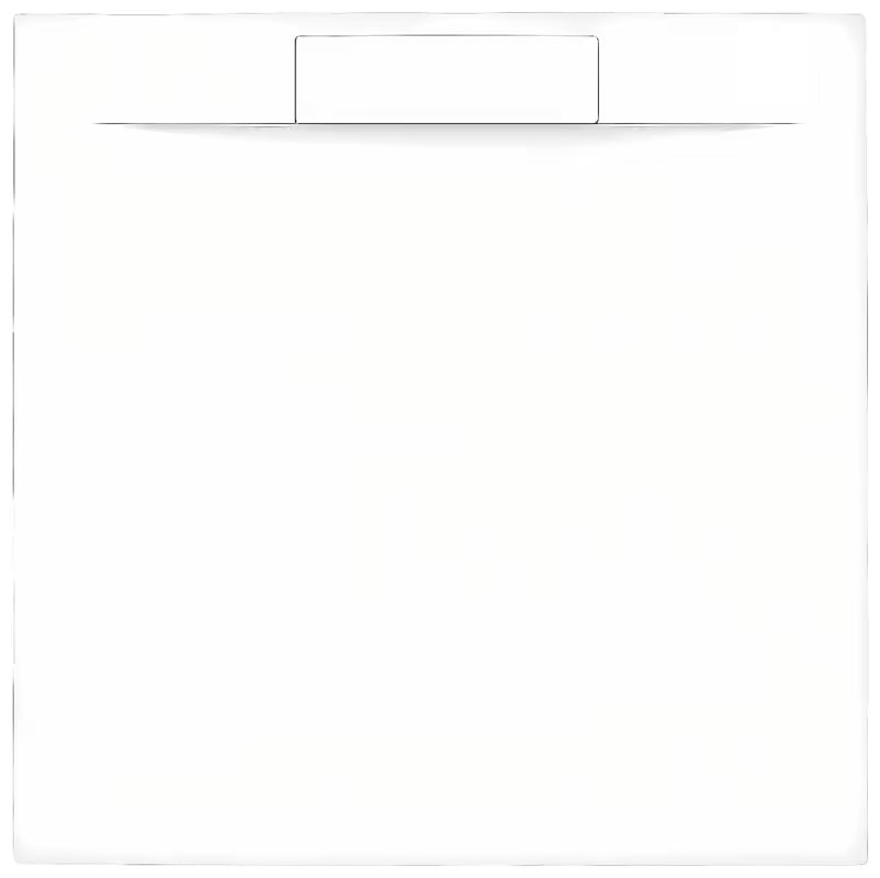 Kvadratna tuš kad SAT Fusion 90x90 cm iz litega marmorja v barvi blanco
