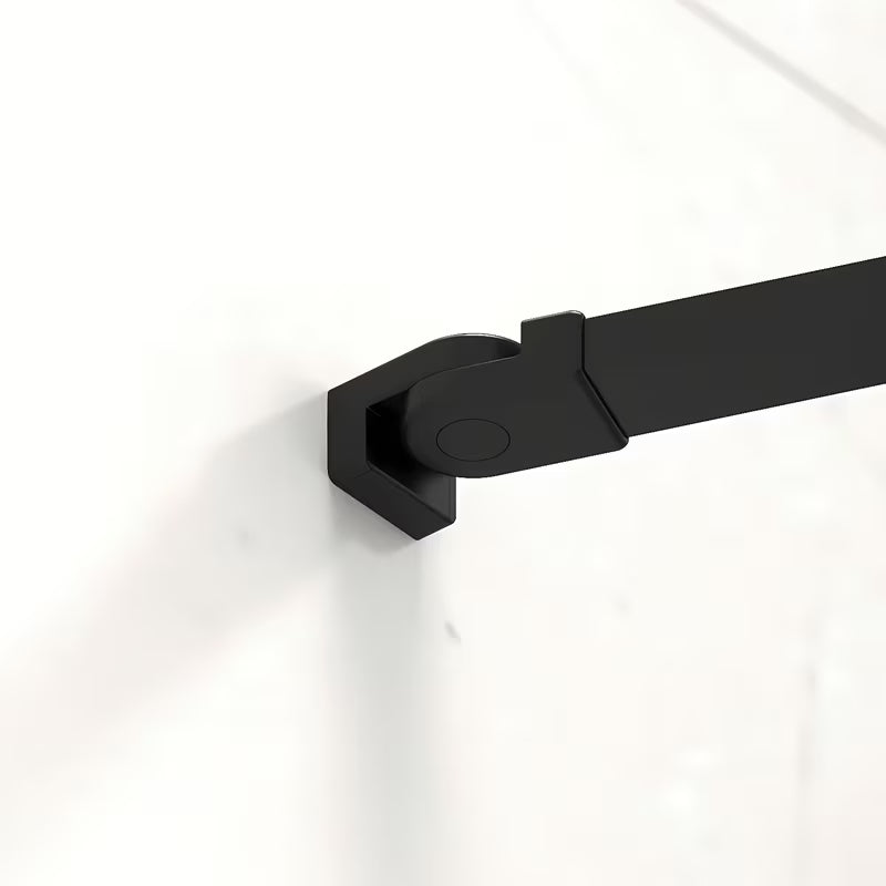 Kvadratna tuš kabina SAT Fusion 90 x 90 cm v črni mat barvi s prozornim steklom in premazom Easyclean