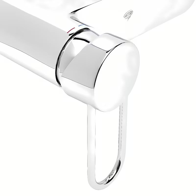 Krom ročica SAT Fusion pro za upravljanje armature za umivalnik s sijočo površino iz kromirane medenine.