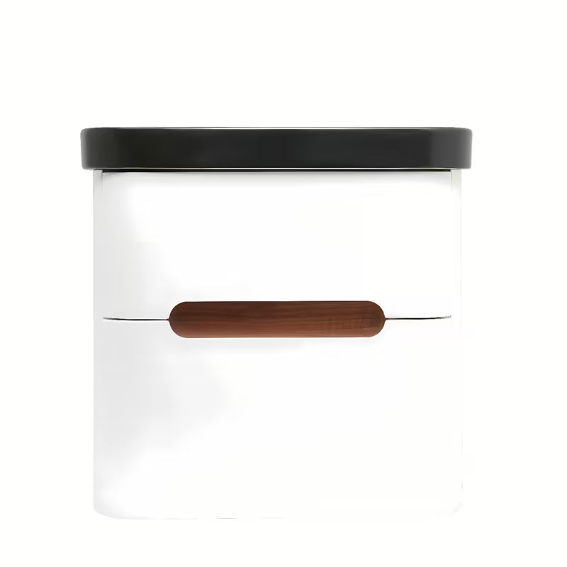 Viseča omarica z umivalnikom SAT Fusion 57,5x53x45 cm u mat bijeloj boji s mat crnim umivaonikom.