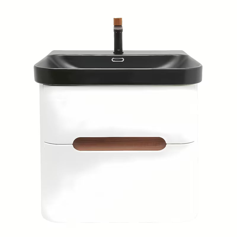 Viseča omarica z umivalnikom SAT Fusion u mat bijeloj boji s dvije ladice