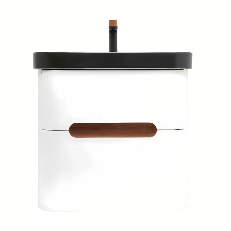 Viseča omarica z umivalnikom SAT Fusion u mat bijeloj boji s dvije ladice