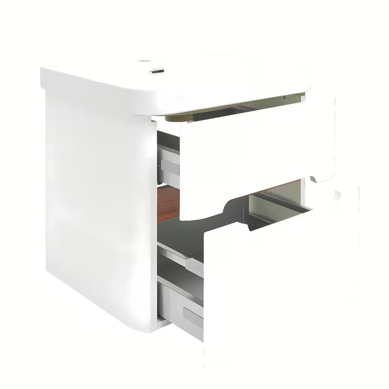 Viseča omarica z umivalnikom SAT Fusion u mat bijeloj boji s dvije ladice