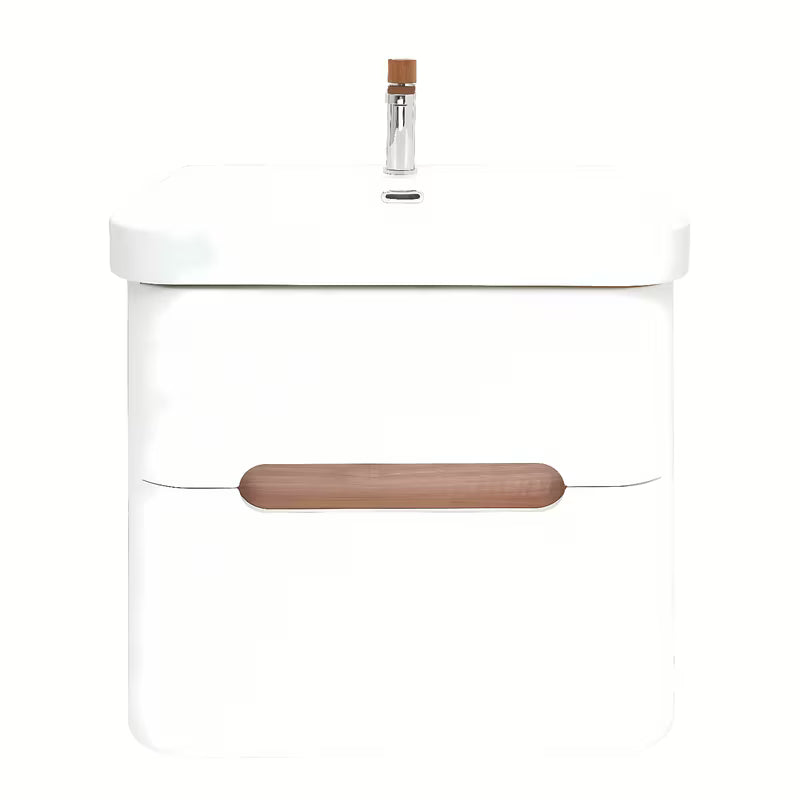 Viseča omarica z umivalnikom SAT Fusion u mat bijeloj boji s dvije ladice