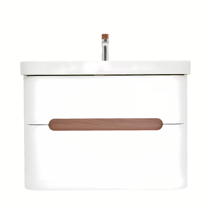 Viseča omarica z umivalnikom SAT Fusion u mat bijeloj boji s dvije ladice