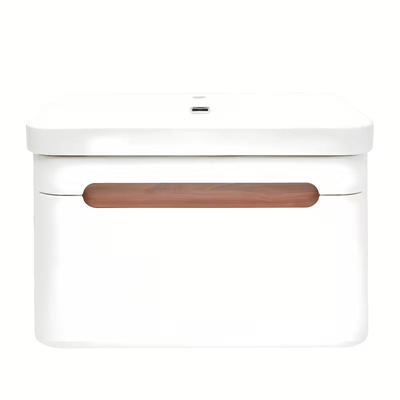 Viseča omarica z umivalnikom SAT Fusion u mat bijeloj boji sa zaobljenim kutovima