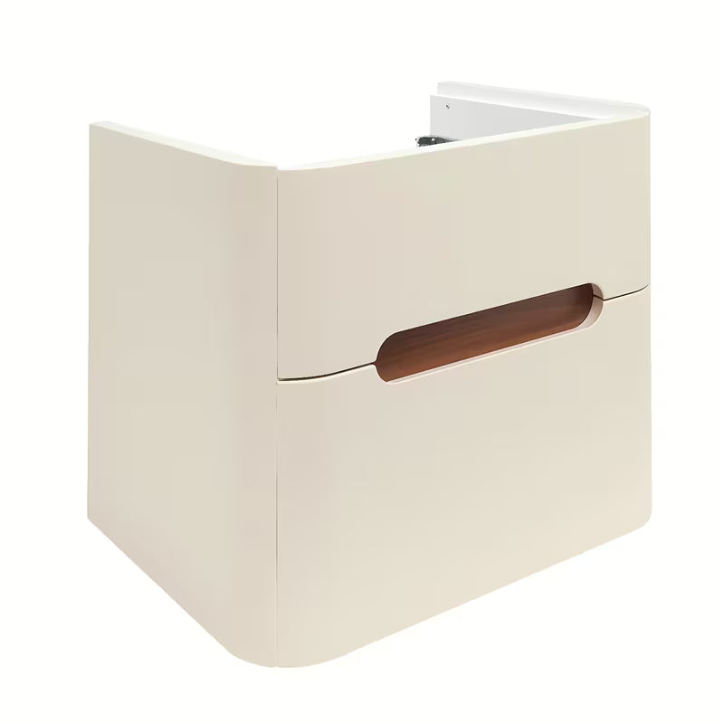 Viseča kopalniška omarica z umivalnikom SAT Fusion u mat pješčano bež boji