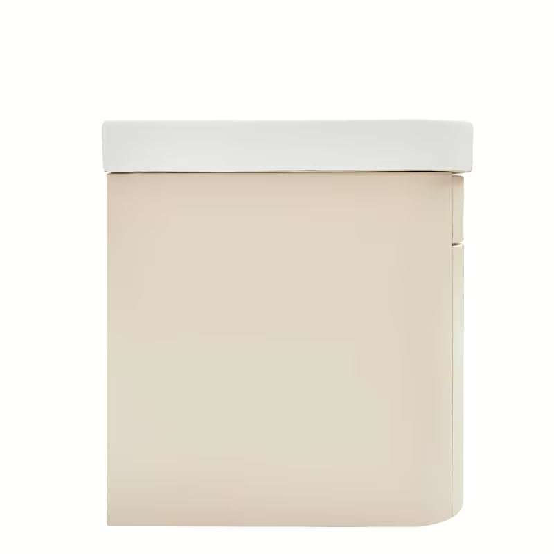 Viseča kopalniška omarica z umivalnikom SAT Fusion u pješčano bež mat boji