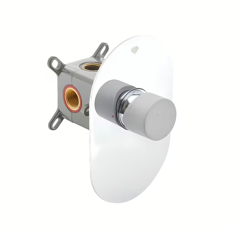 Podometna armatura za tuš SAT Fusion s ručicom u betonskoj završnoj obradi