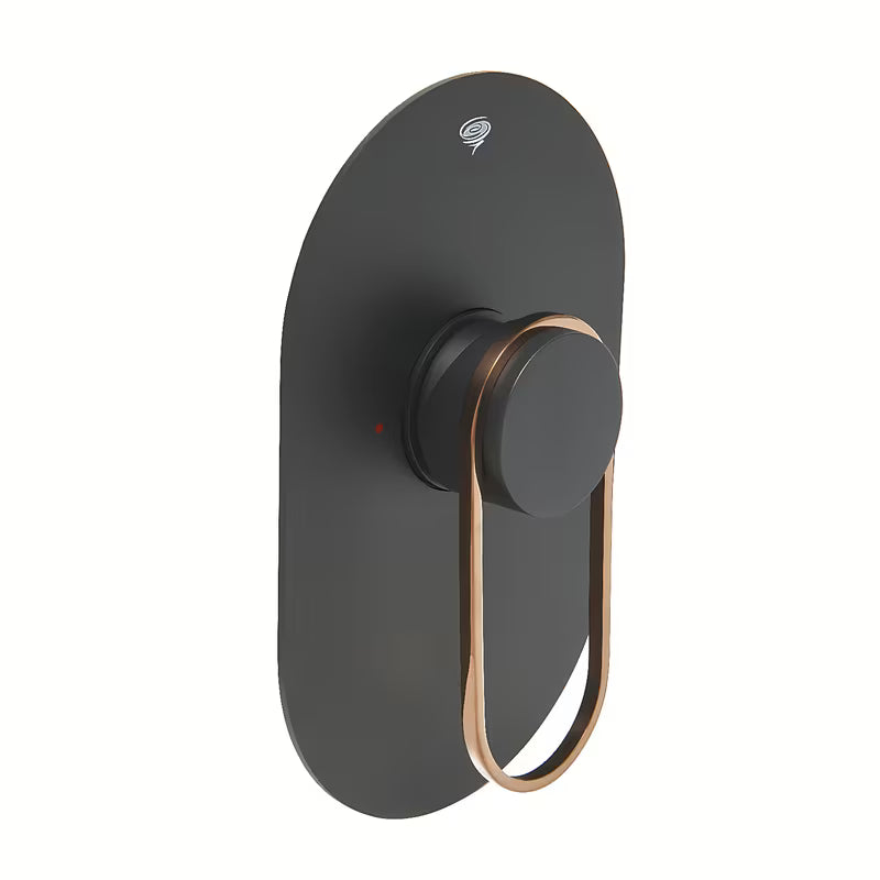 Podometna enoročna armatura za tuš SAT Fusion u mat crnoj i brončanoj boji