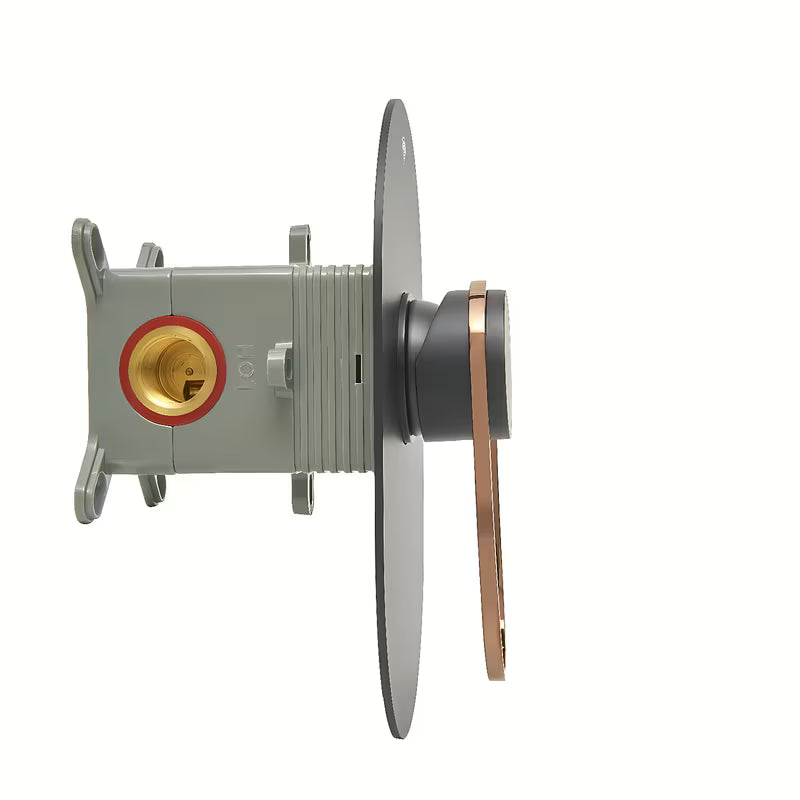 Podometna enoročna armatura za tuš SAT Fusion u mat crnoj i brončanoj boji