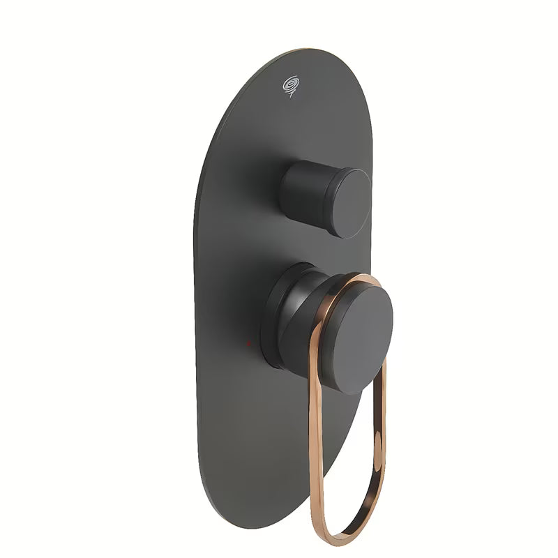 Podometna tuš i armatura za kad SAT Fusion u crno-brončanoj izvedbi s jednoručnim upravljanjem