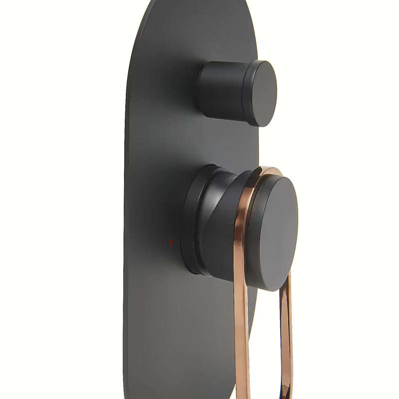 Podometna tuš i armatura za kad SAT Fusion u crno-brončanoj izvedbi s jednoručnim upravljanjem