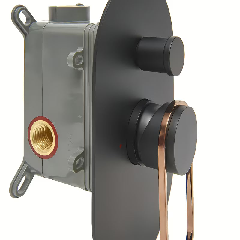 Podometna tuš i armatura za kad SAT Fusion u crno-brončanoj izvedbi s jednoručnim upravljanjem