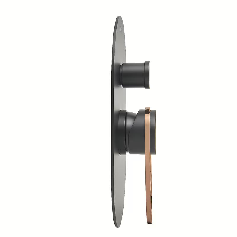 Podometna tuš i armatura za kad SAT Fusion u crno-brončanoj izvedbi s jednoručnim upravljanjem