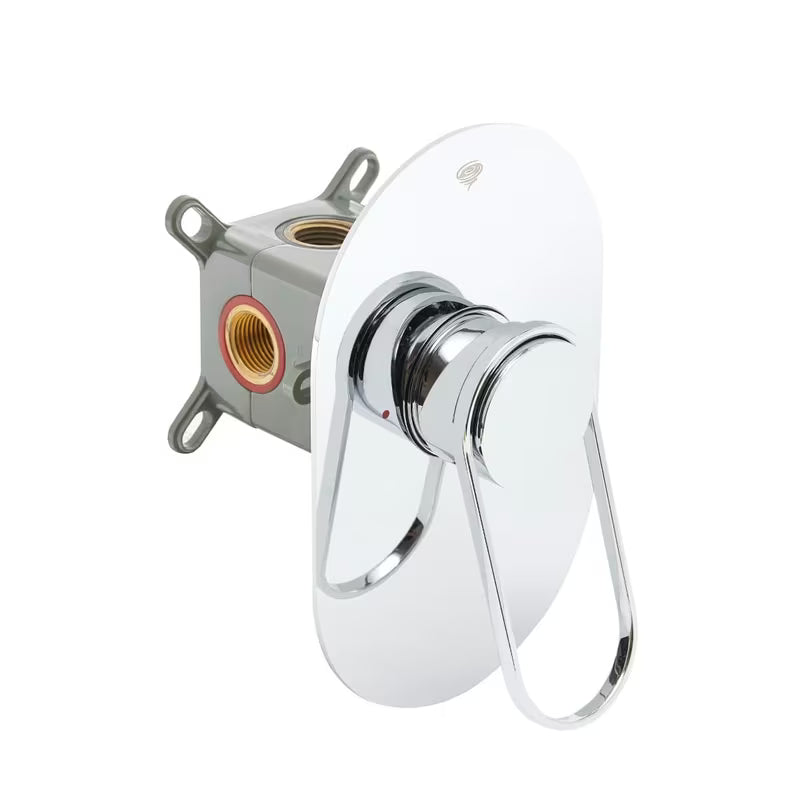 Podometna enoročna armatura za tuš SAT Fusion u krom izvedbi pro modernu tuš kabina