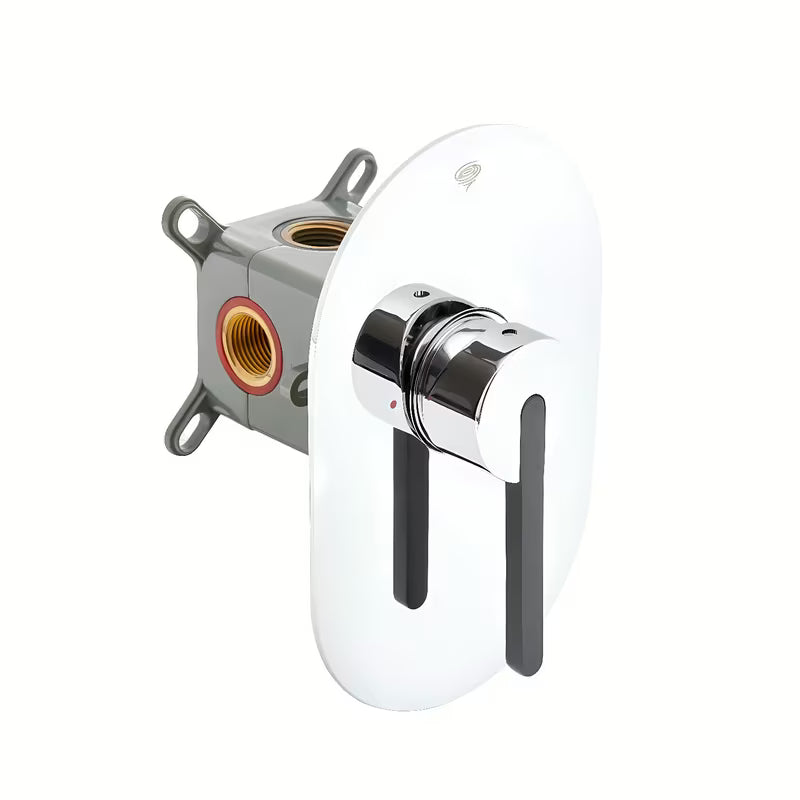 Podometna enoročna armatura za tuš SAT Fusion u krom izvedbi s minimalističkim dizajnom