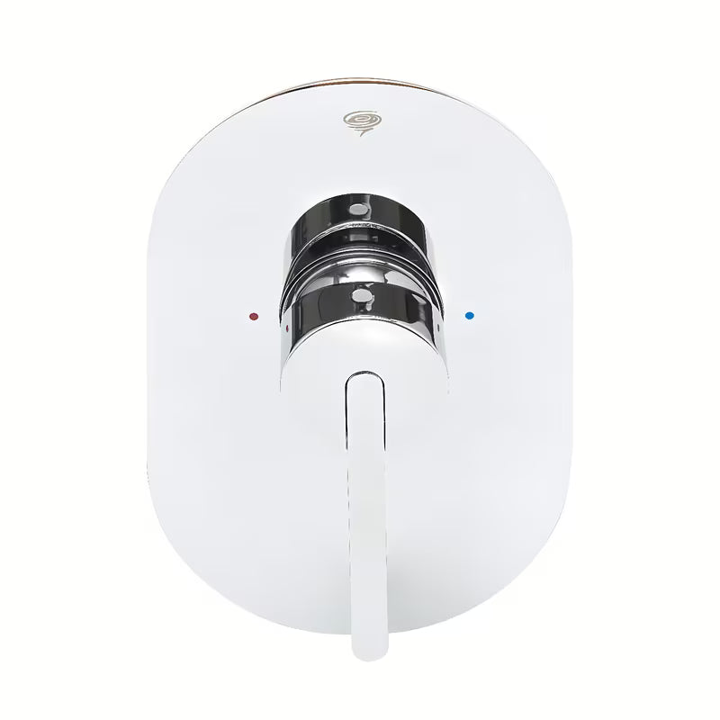 Podometna enoročna armatura za tuš SAT Fusion u krom izvedbi pro modernu kupaonicu