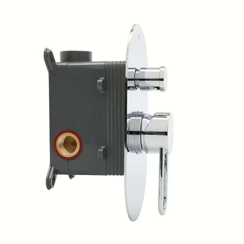 Podometna tuš i armatura za kad SAT Fusion u sjajnom kromu s ručicom