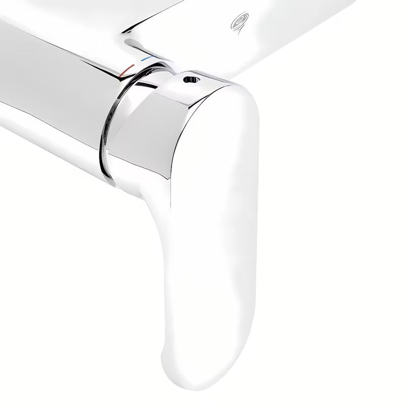 Kromirani stenska enoročna armatura za tuš SAT Fusion brez tuš seta