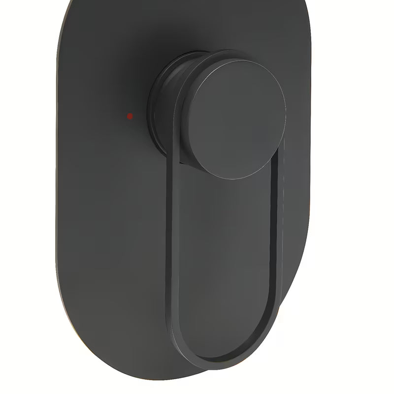 Podometna enoročna armatura za tuš SAT Fusion u mat crnoj boji pro modernu kupaonicu.