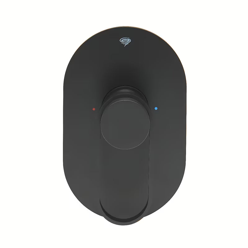 Podometna enoročna armatura za tuš SAT Fusion u mat crnoj boji pro modernu kupaonicu.